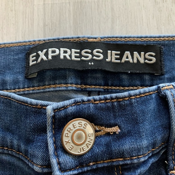 EXPRESS | Skinny Mid Rise Jeans - Picture 6 of 9